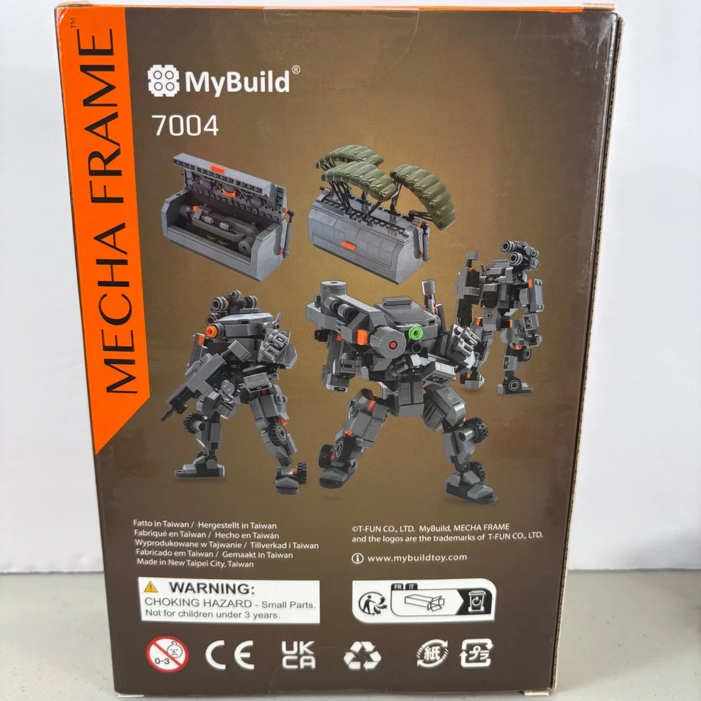 MyBuild Mecha Frame Armed Forces 7004 Stryker Building Kit Grey Robot Toy HTF
